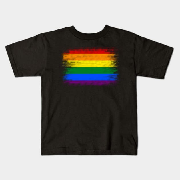 Rainbow Flag Kids T-Shirt by Alyen